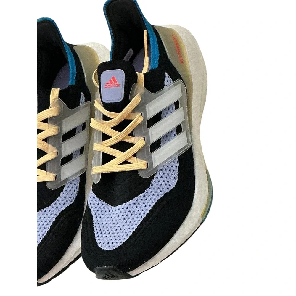 Adidas Ultraboost 21 Womens Running Shoes Black Purple S23836 Size‎ 8